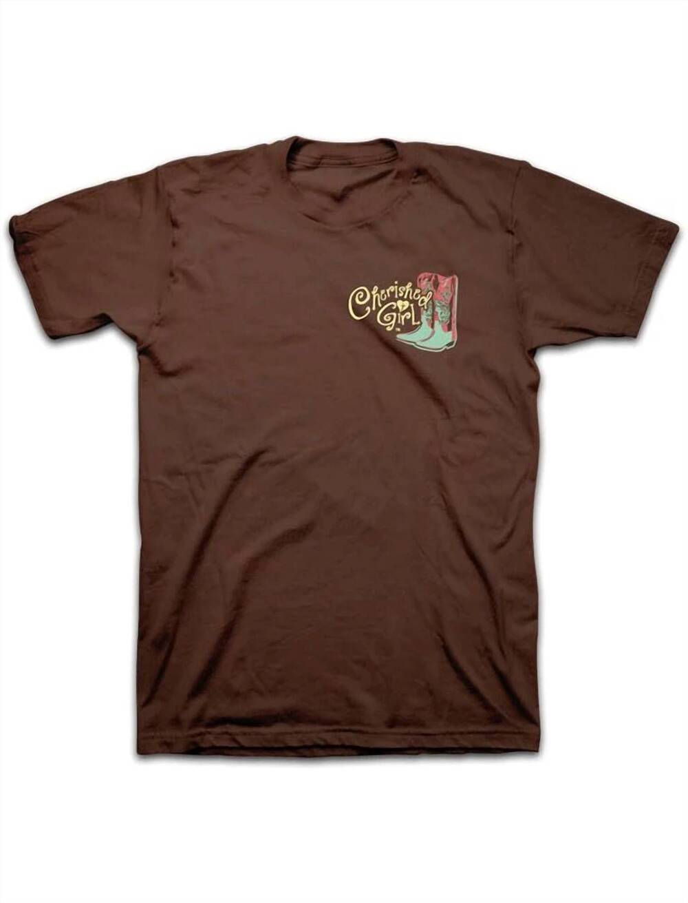 NEW CHERISHED GIRL women's oh no tee - plus in chocolate